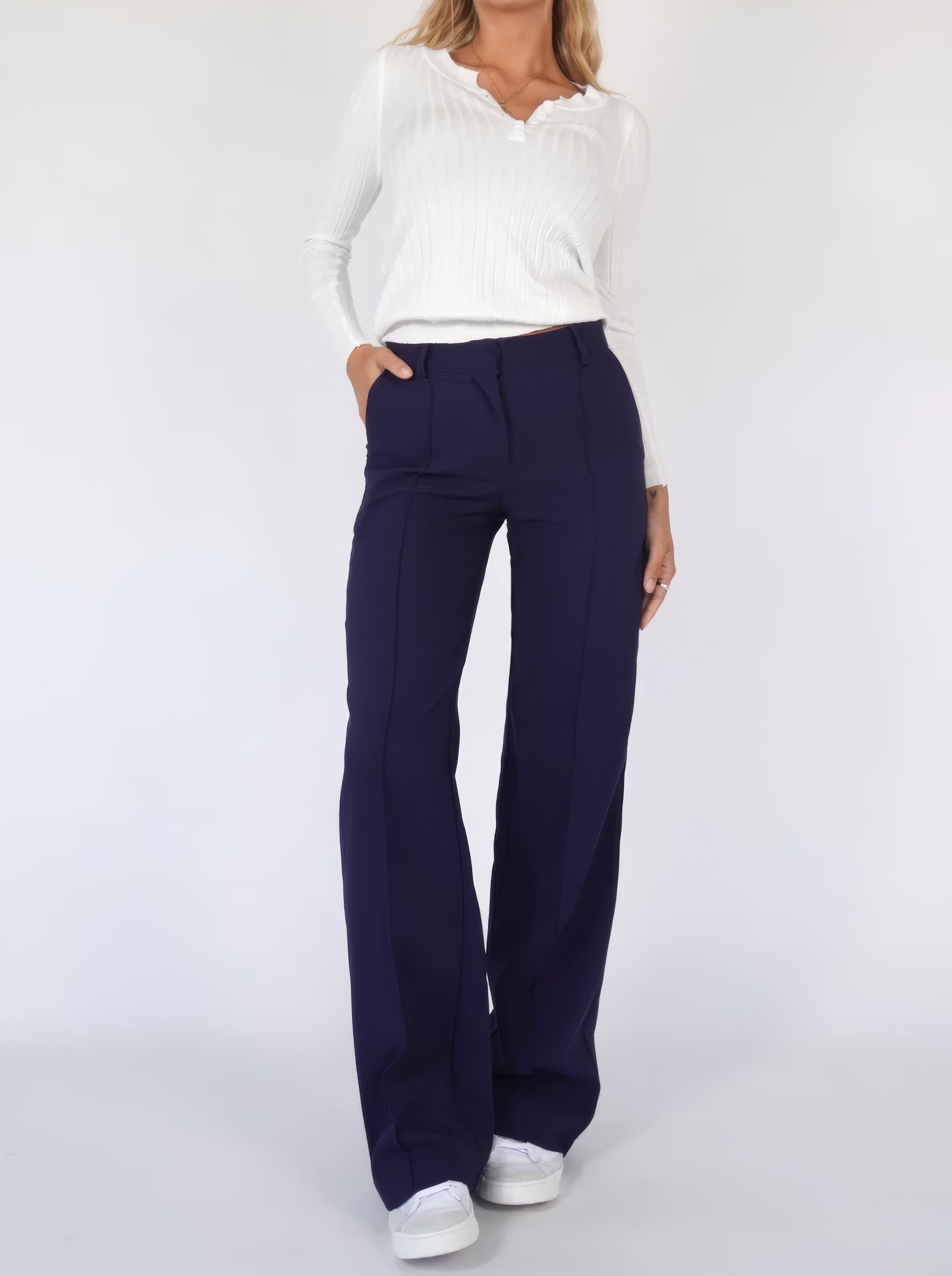 Emma™ | Wijde comfort broek