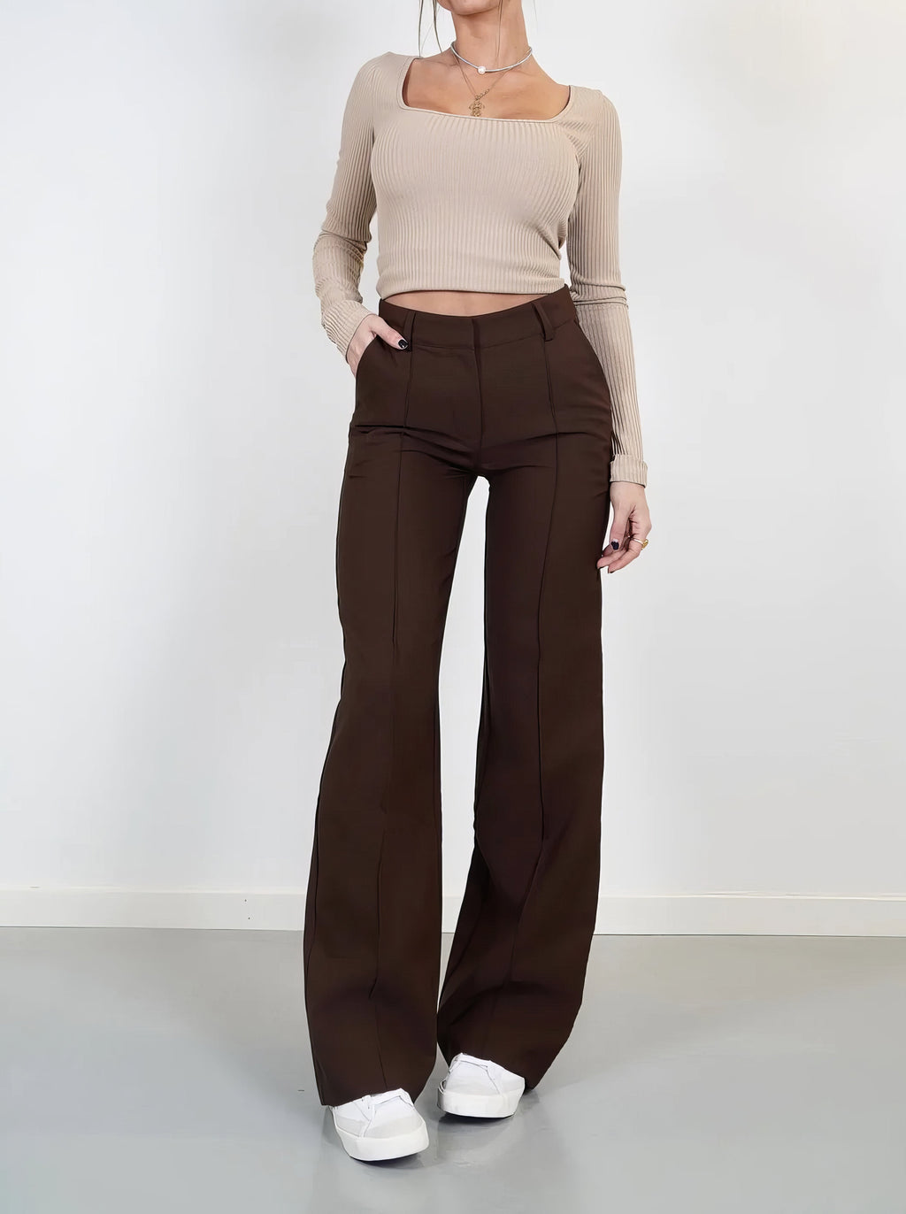 Emma™ | Wijde comfort broek