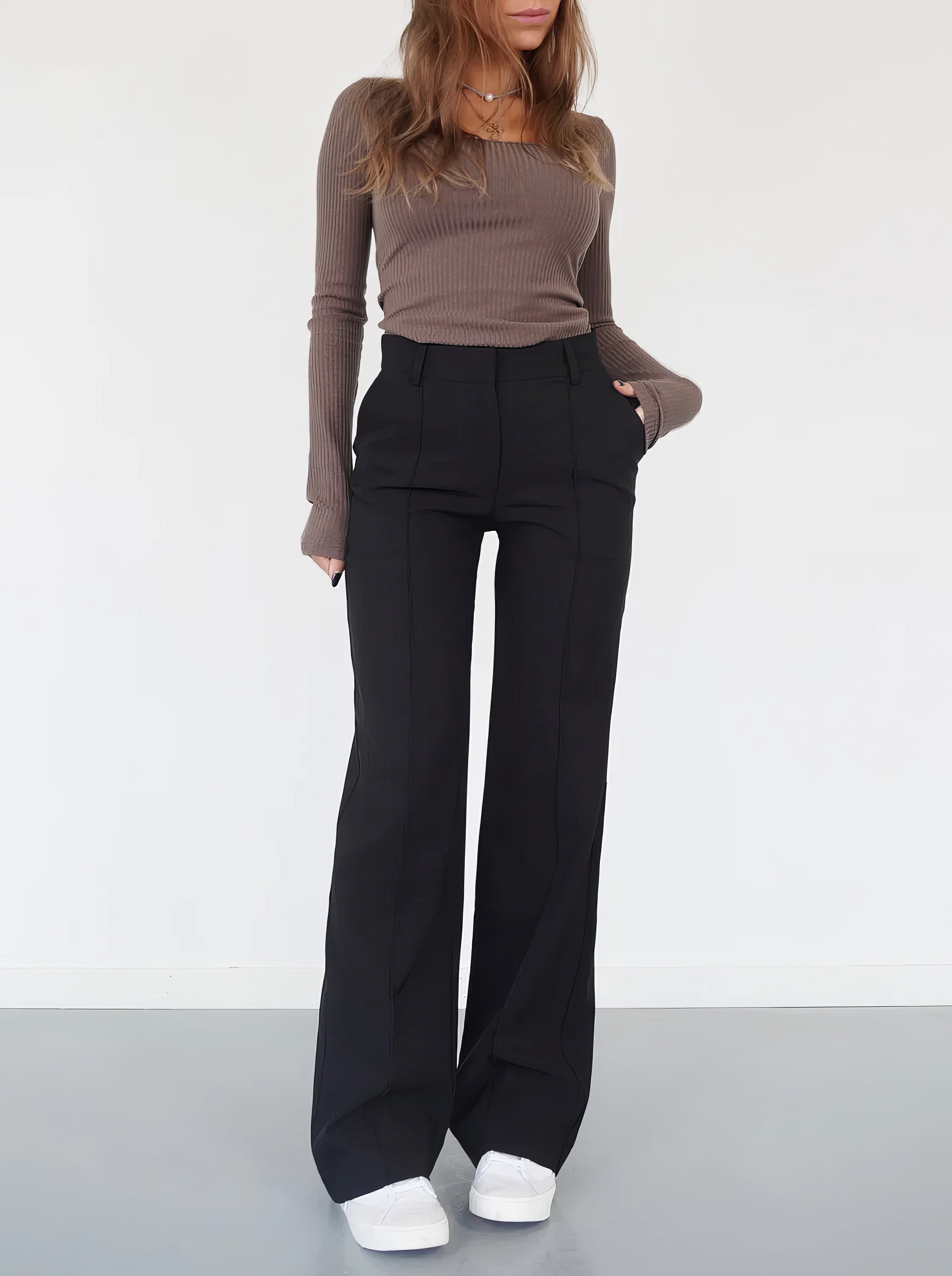 Emma™ | Wijde comfort broek