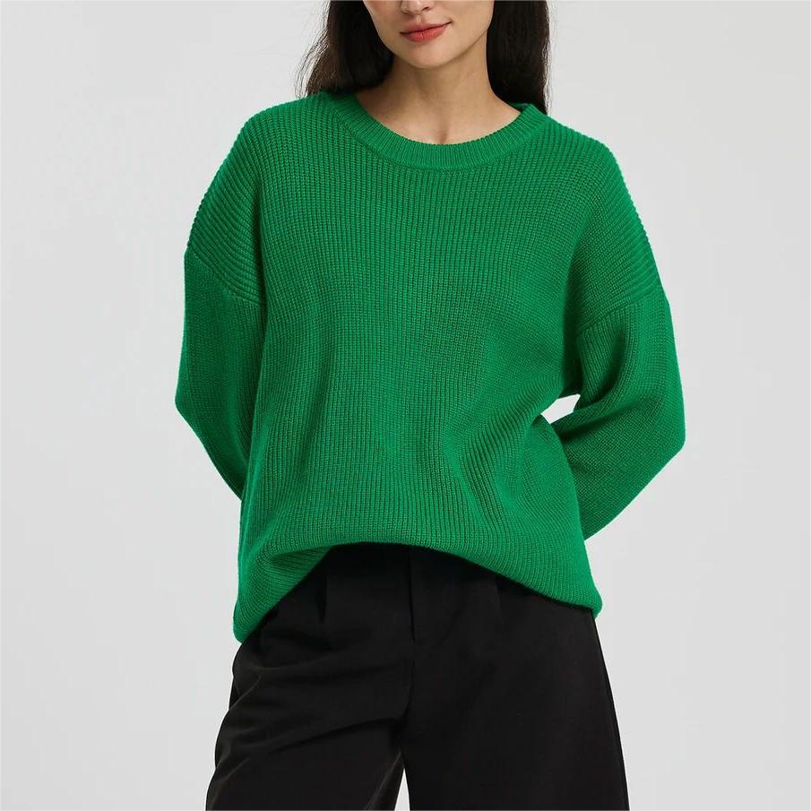 Round Neck Long Sleeve Pullover