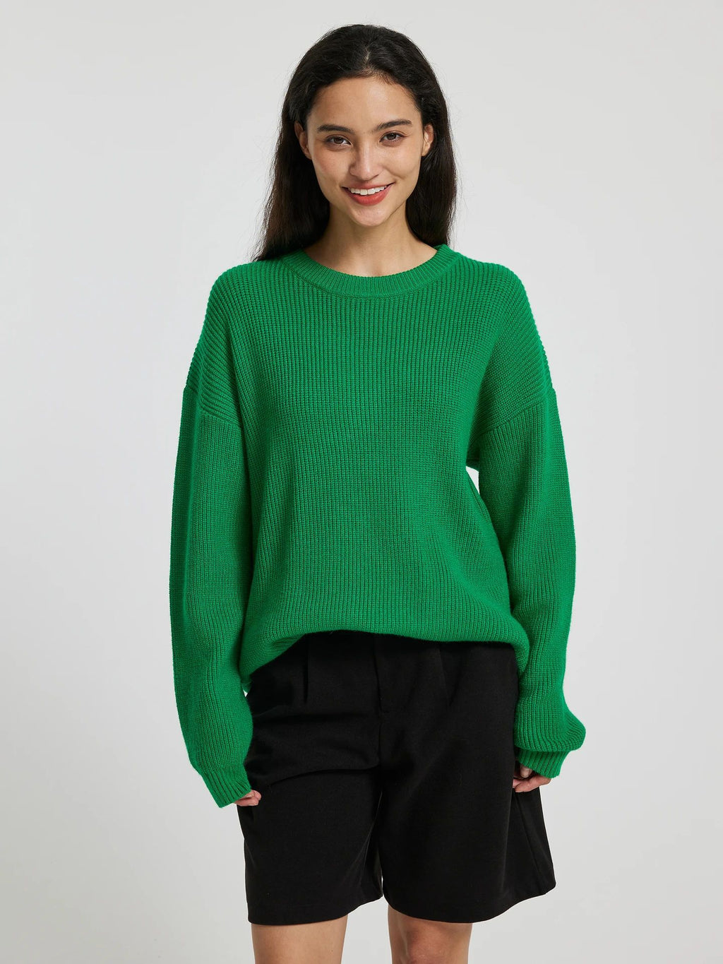 Round Neck Long Sleeve Pullover