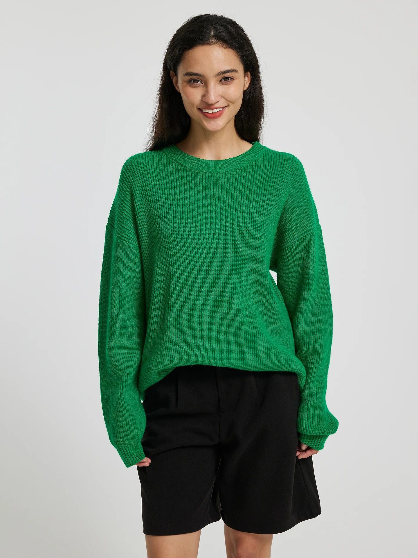 Round Neck Long Sleeve Pullover