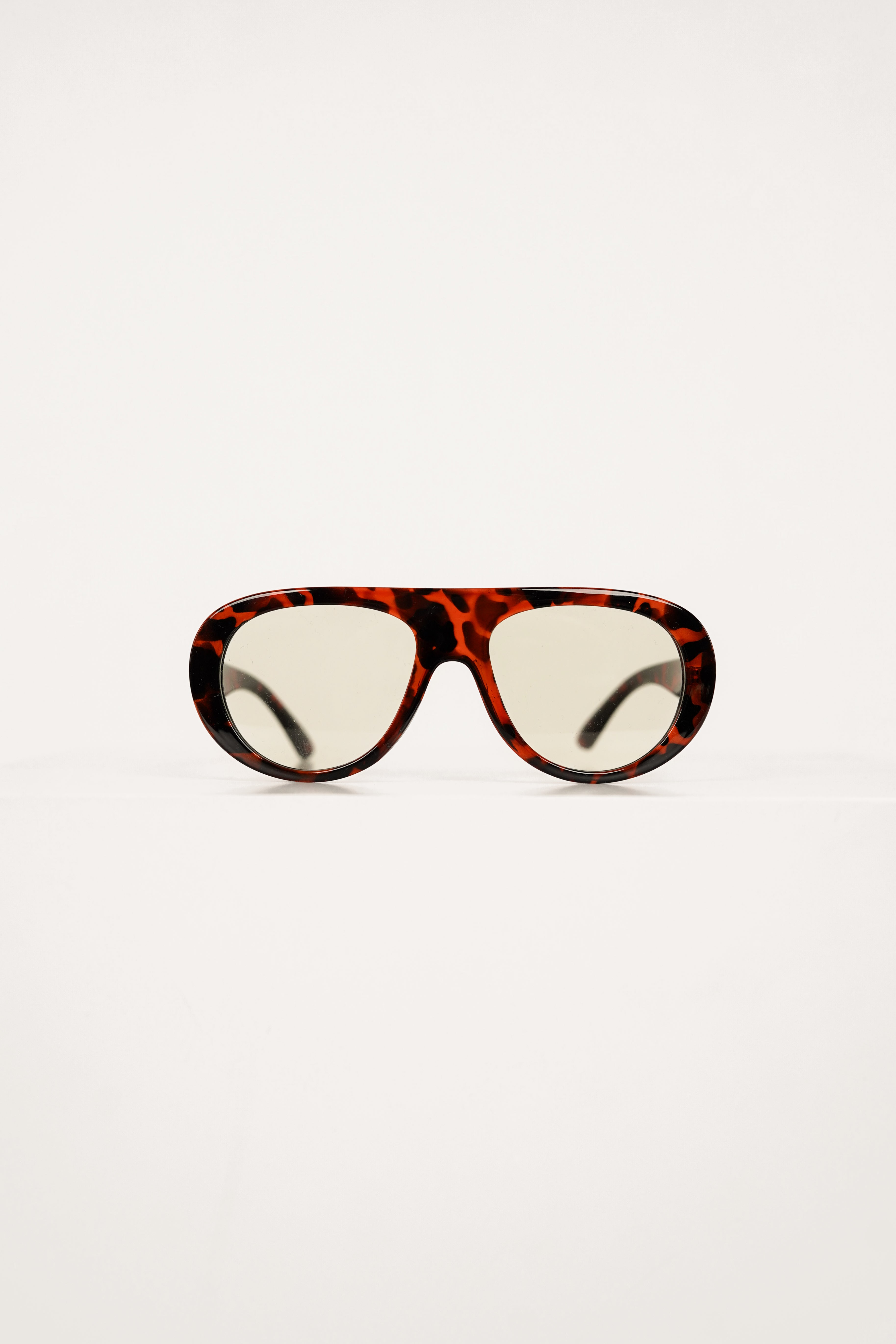 Oversized zonnebril afgerond tortoise - Chiara