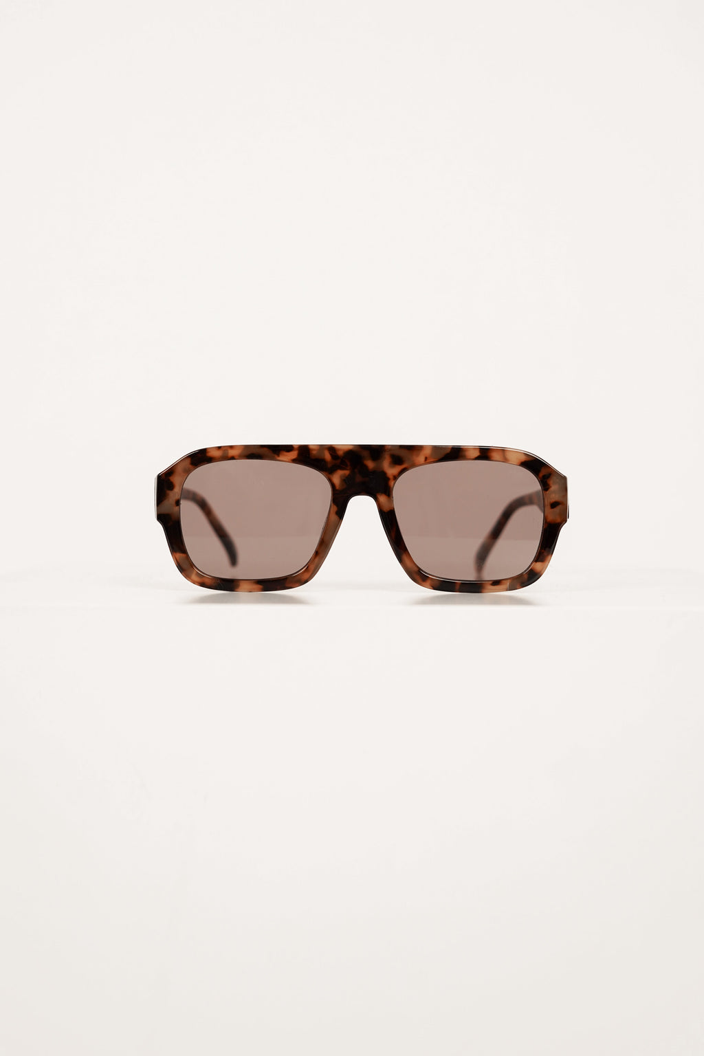 Retro piloten zonnebril tortoise bruin - Phoebe