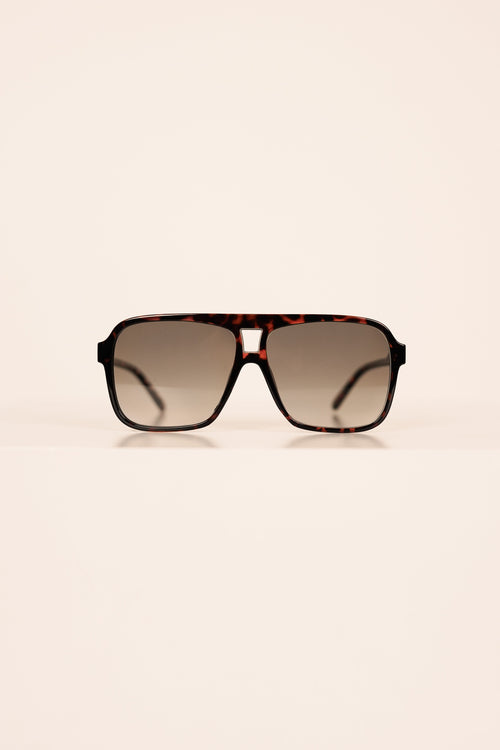 Aviator zonnebril groot bruin - Aspen