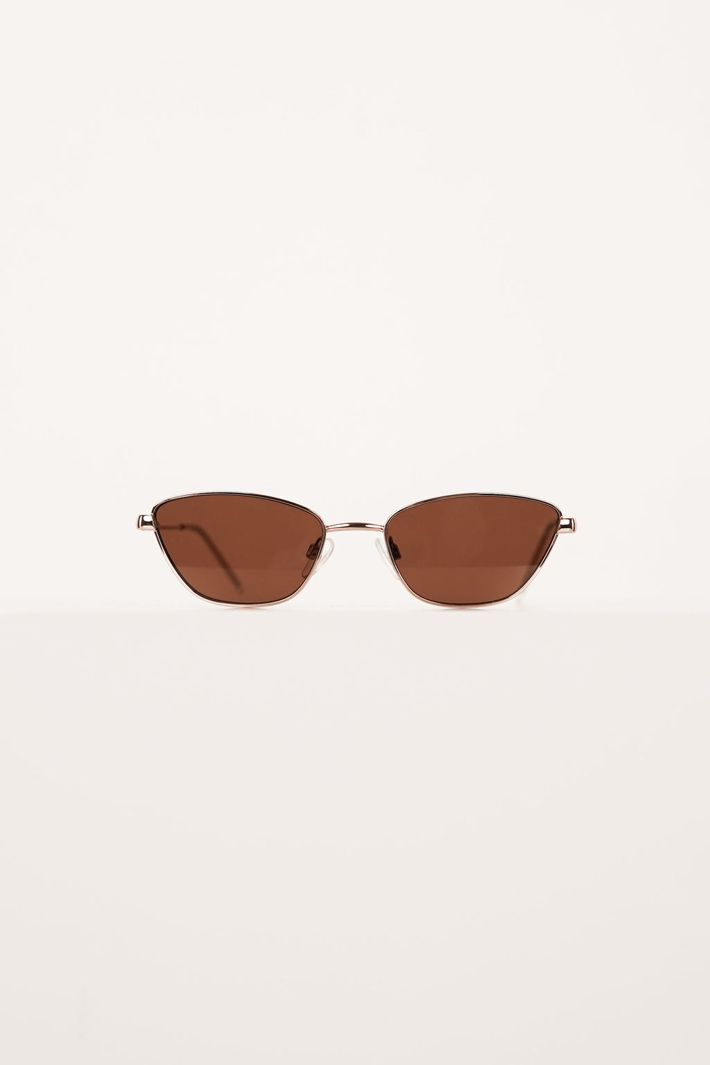 Cat eye zonnebril smal bruin - Myron