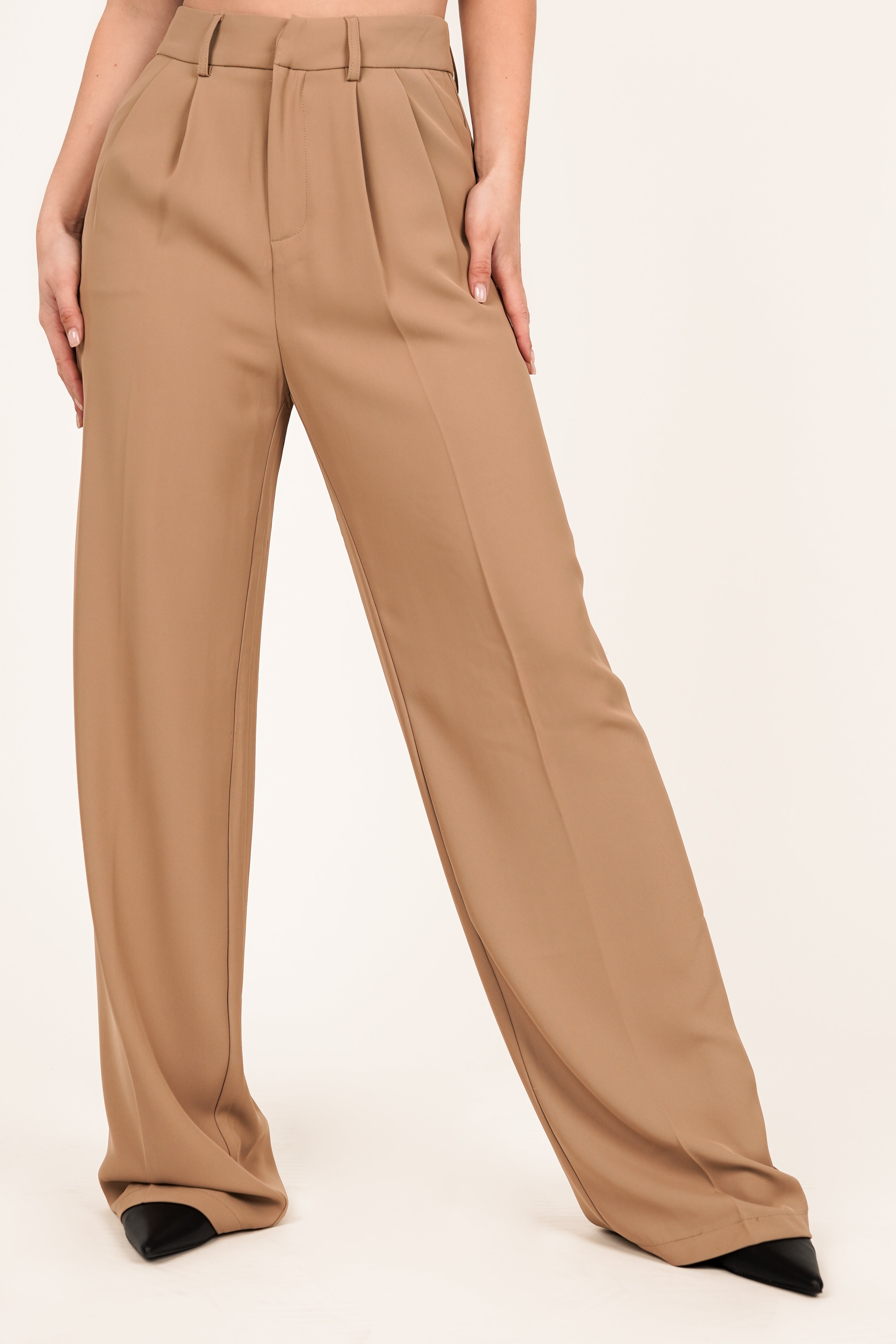 Dames pantalon camel - Laure