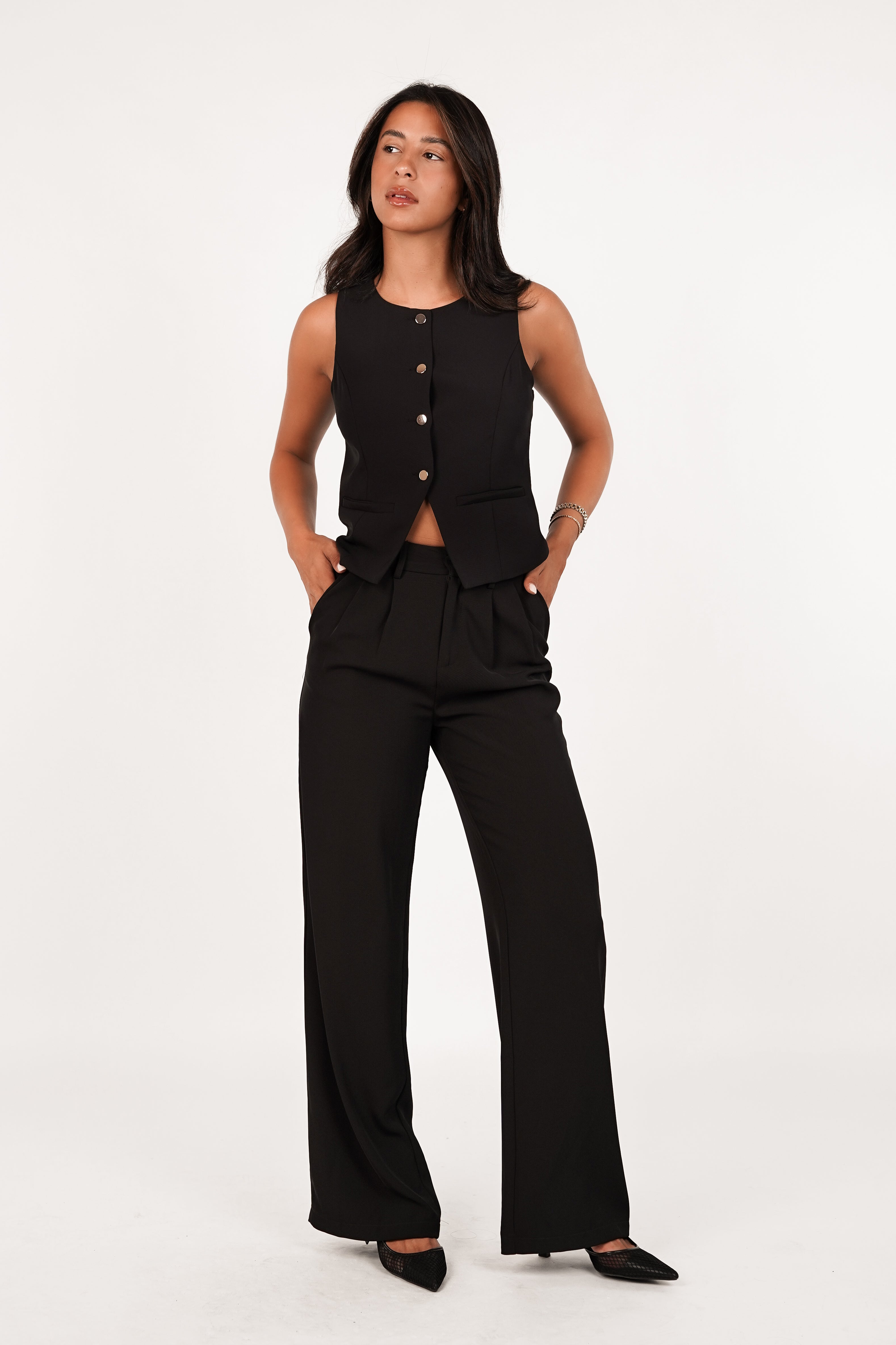 Dames pantalon zwart - Laure