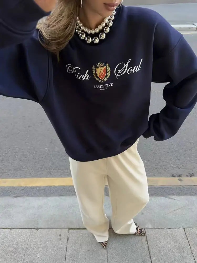 Casual Printed Sweatshirt