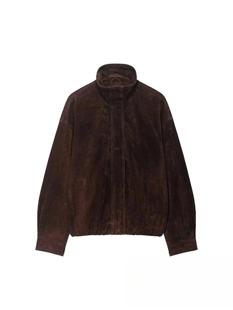 Suede Chic Brown Jacket