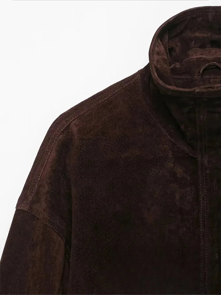 Suede Chic Brown Jacket