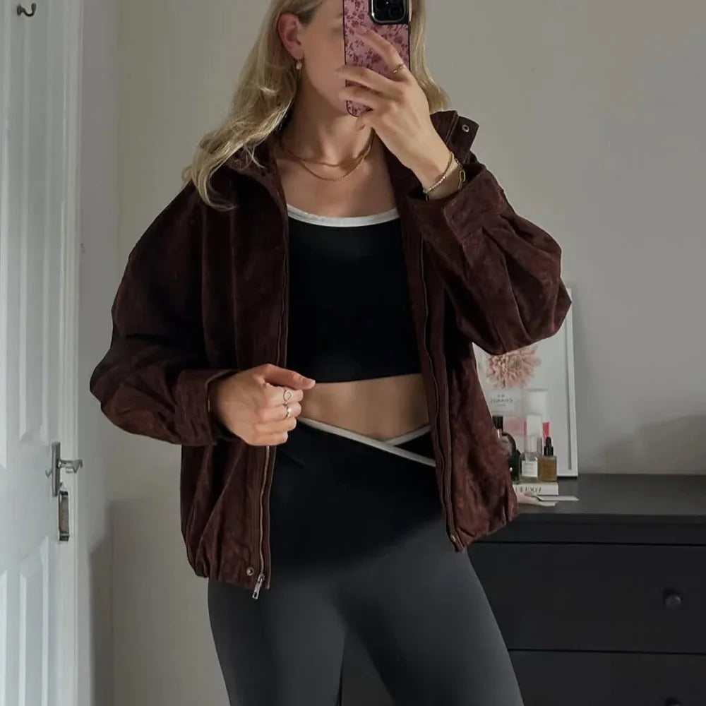 Suede Chic Brown Jacket