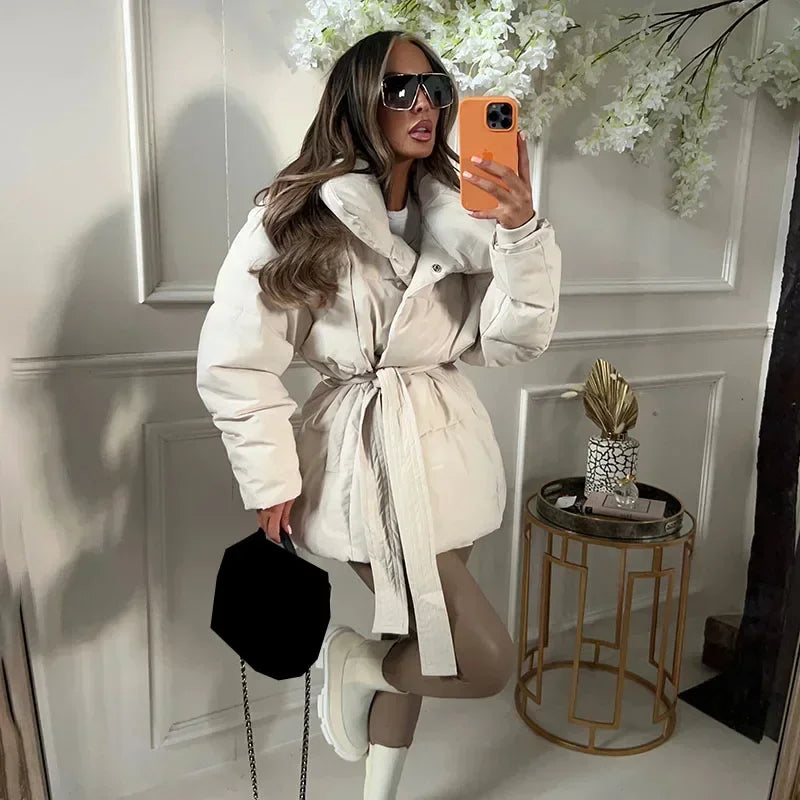 Eva™ | Trendy geknoopte winterjas
