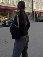 Pullover Knit Tie Sweater