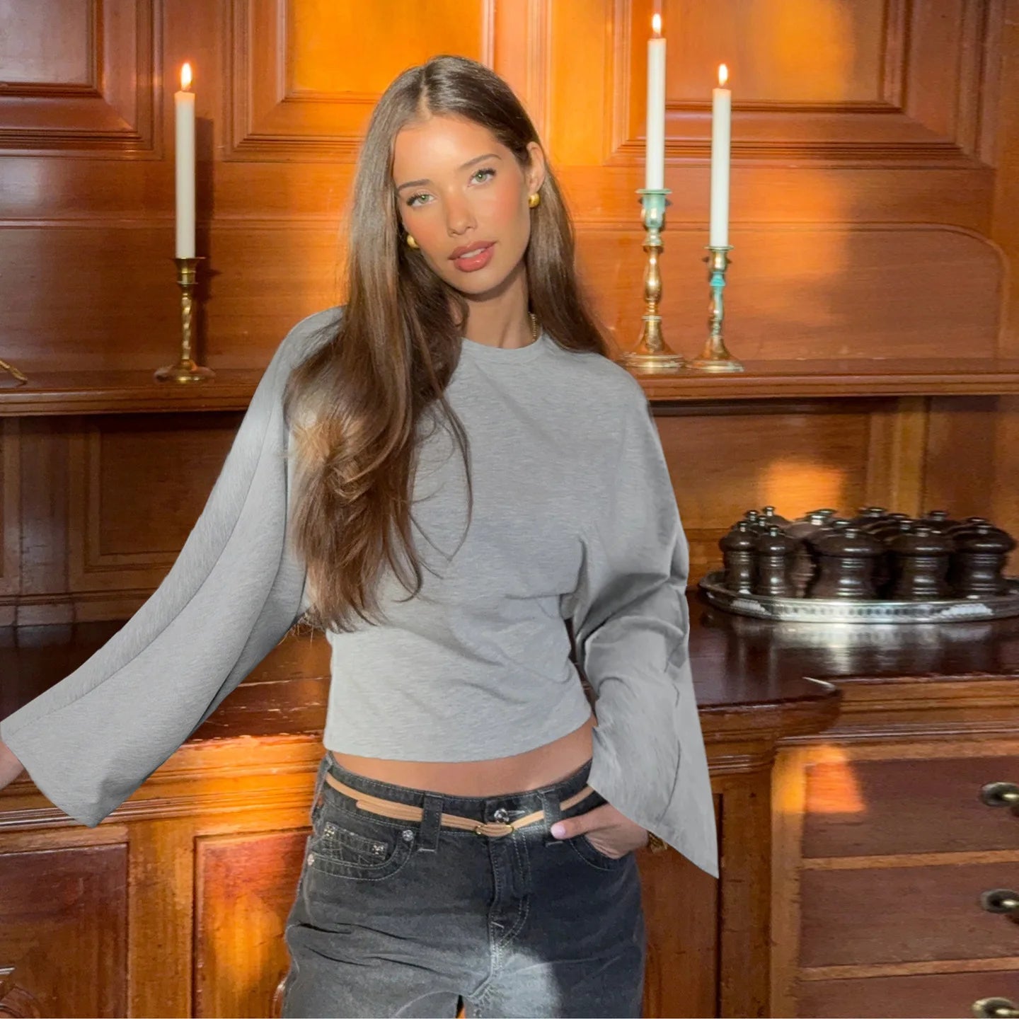 Loose Basic Crop Top