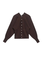 Front Button Knit Sweater