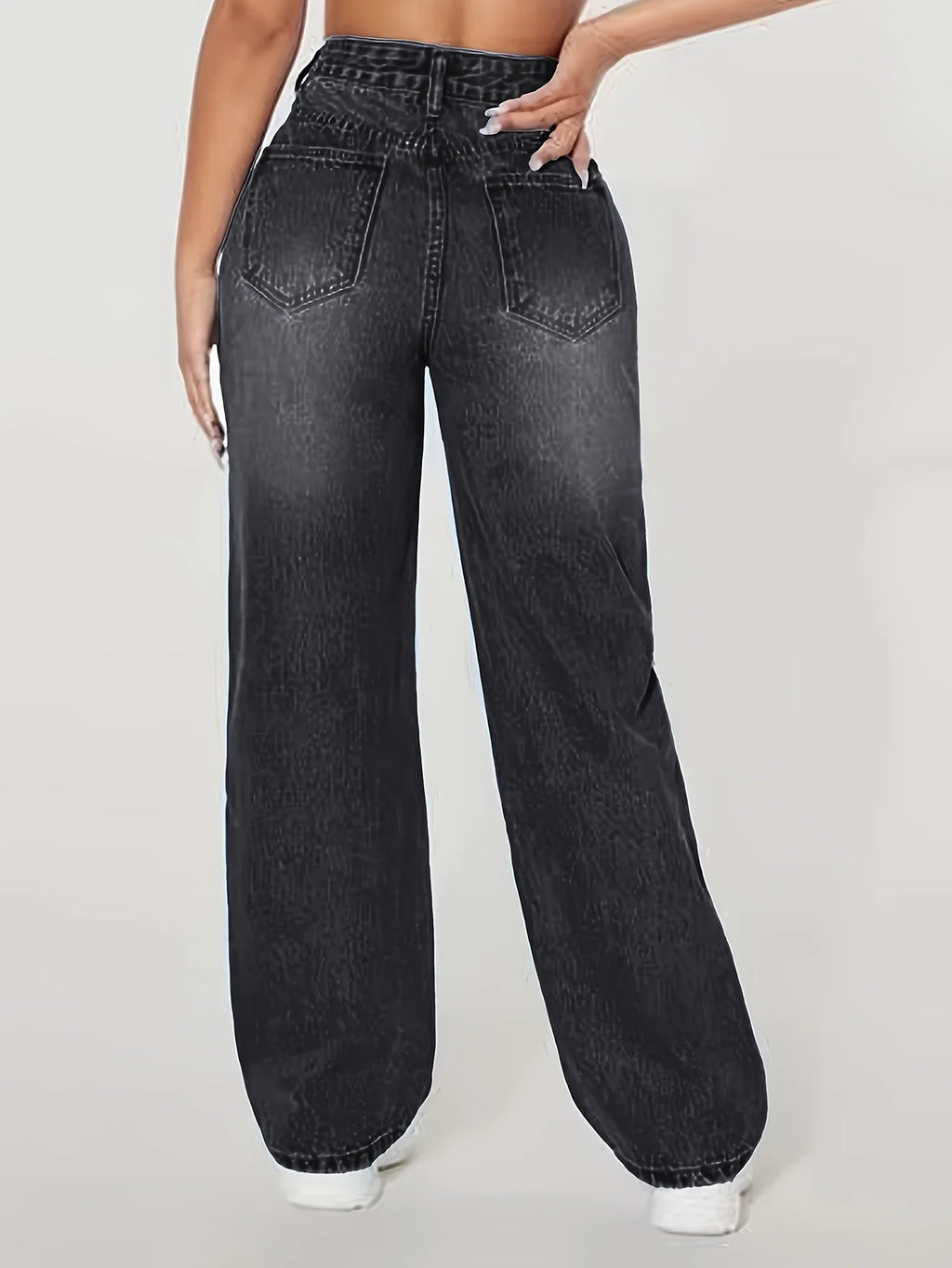 Loose Fit Wide Leg Jeans