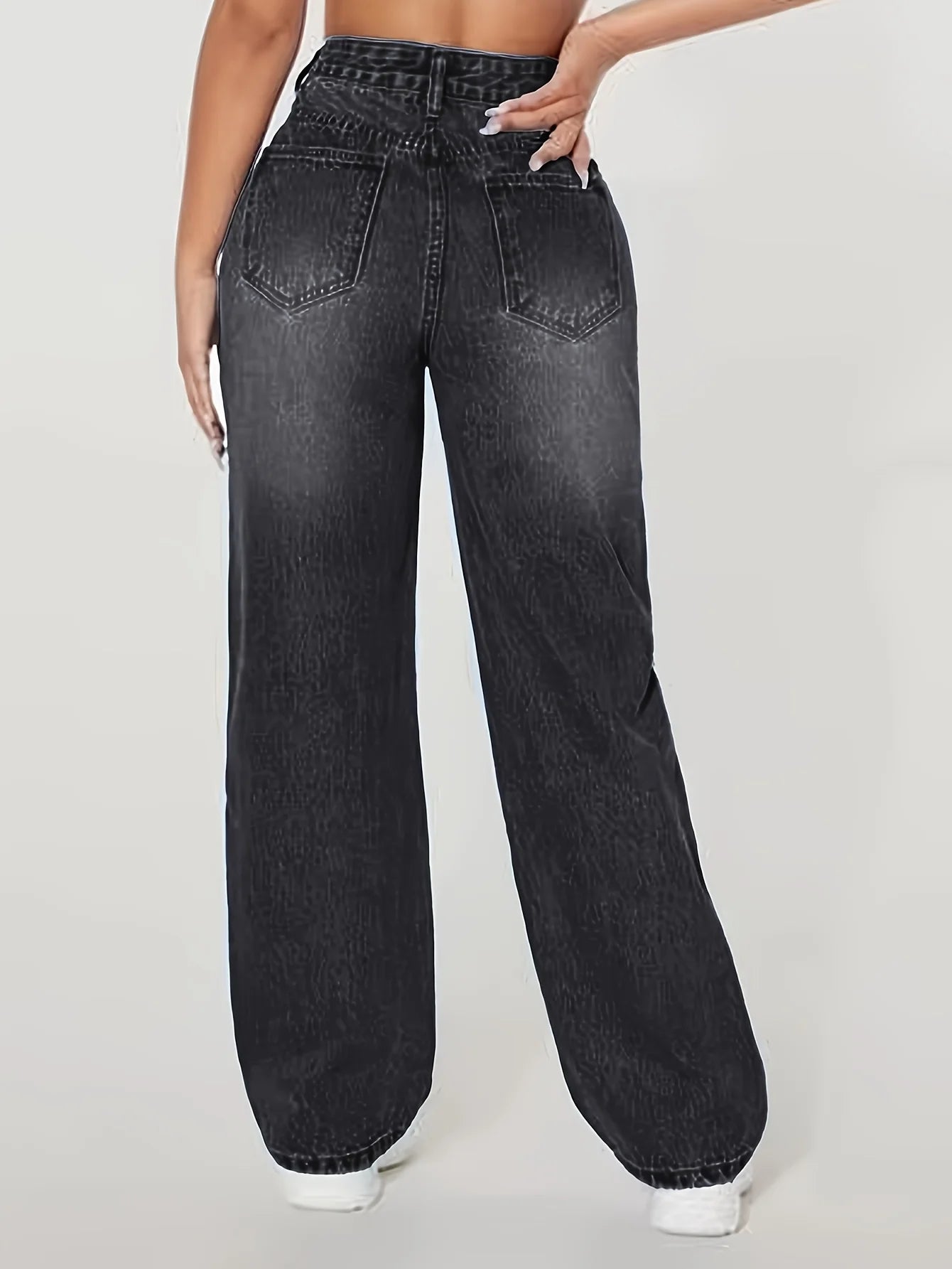 Loose Fit Wide Leg Jeans
