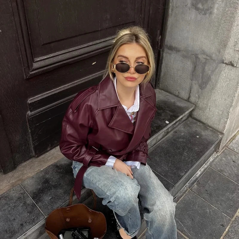 Leather Bomber Jacket