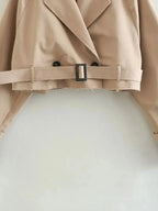 Belt Cropped Spring Jacket