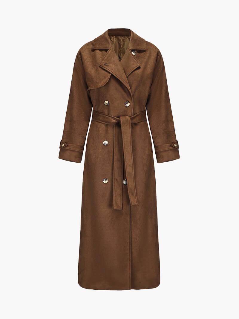 Bibi™ | suède trenchcoat