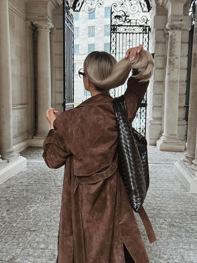 Bibi™ | suède trenchcoat