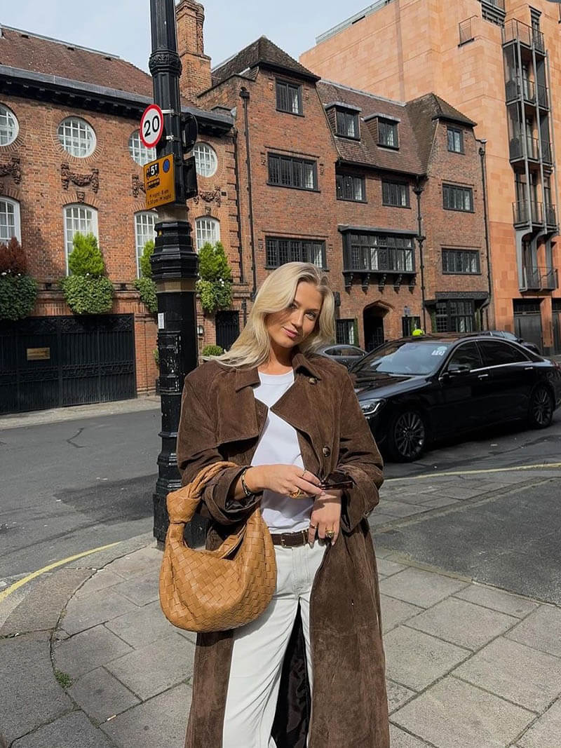Bibi™ | suède trenchcoat