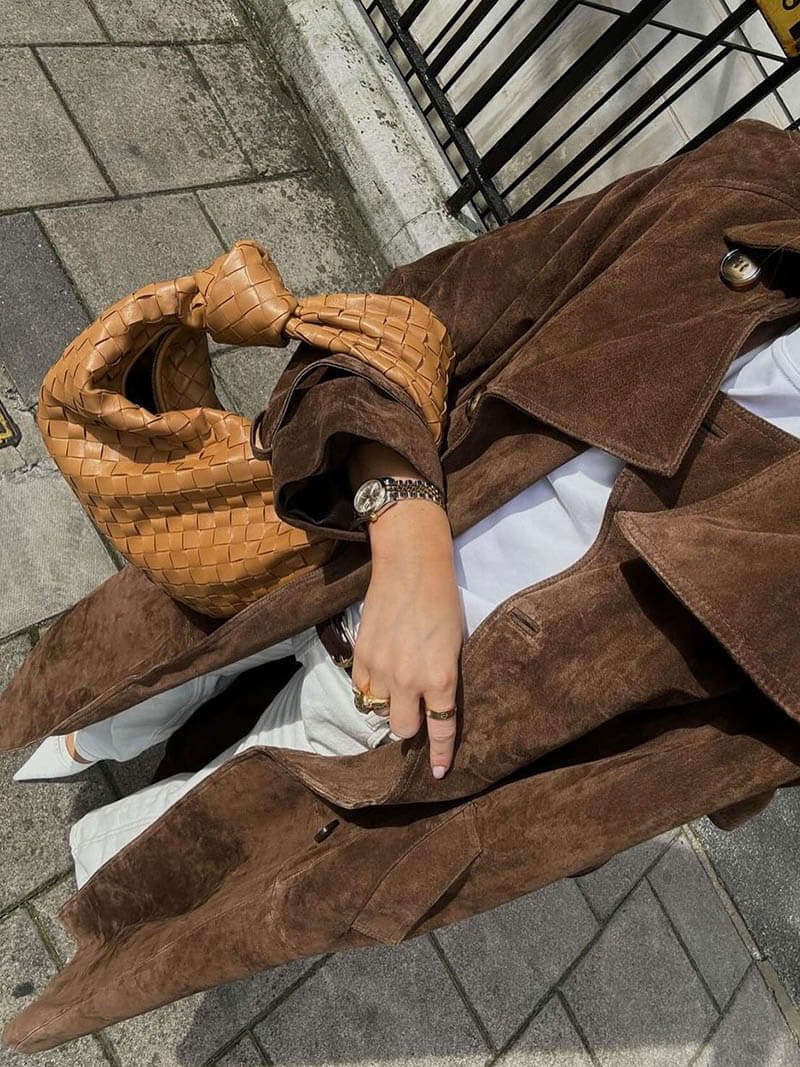 Bibi™ | suède trenchcoat
