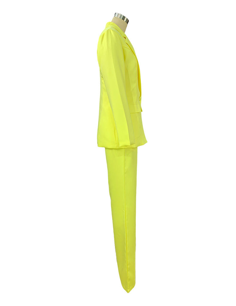 2 Piece Set Long Sleeve Blazer