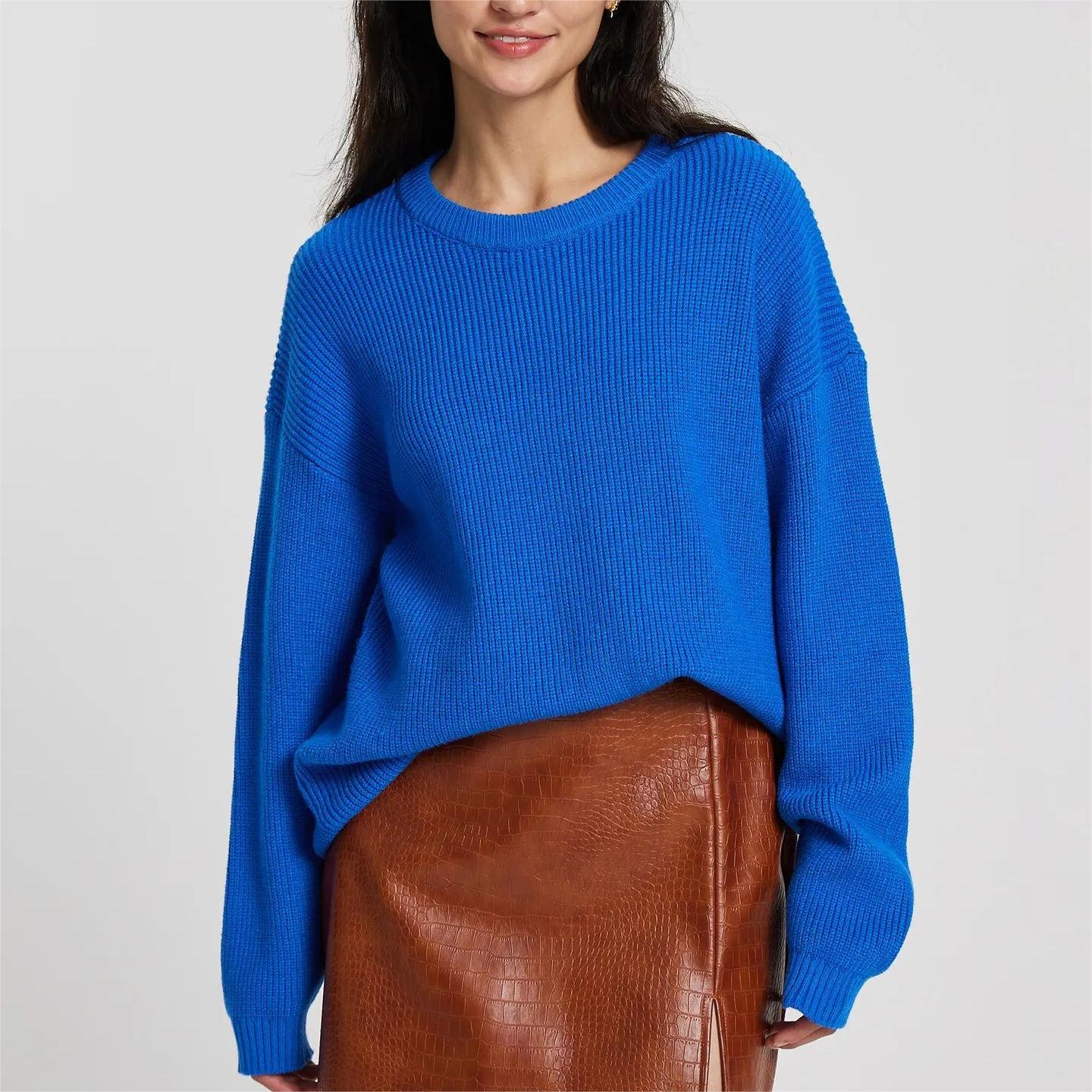 Round Neck Long Sleeve Pullover