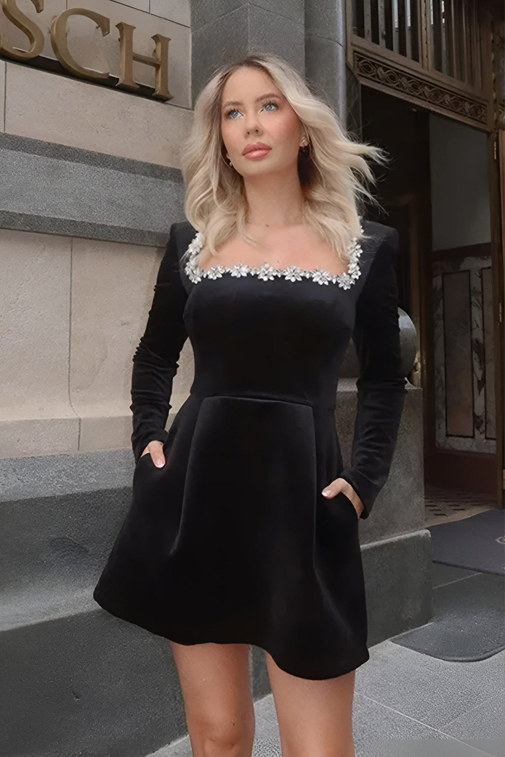 Tess™ | Fluwelen jurk