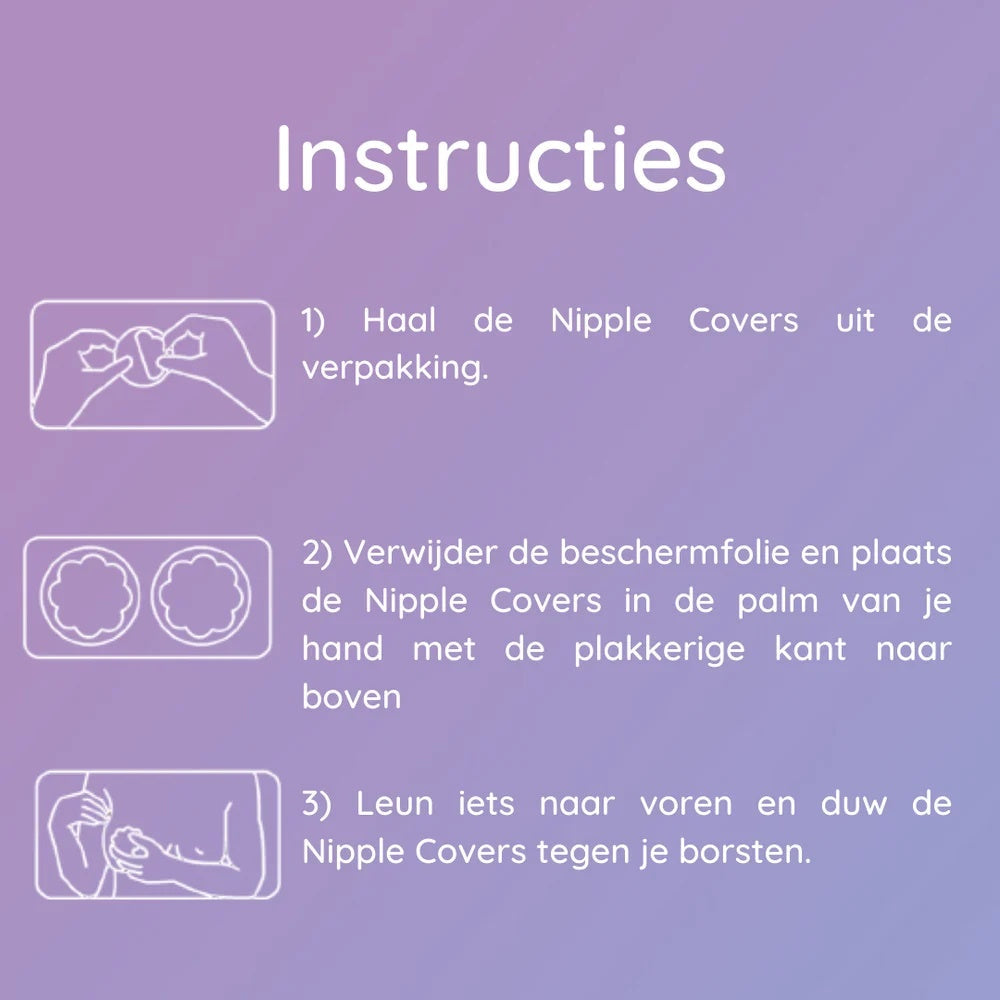 Nipple covers herbruikbaar beige