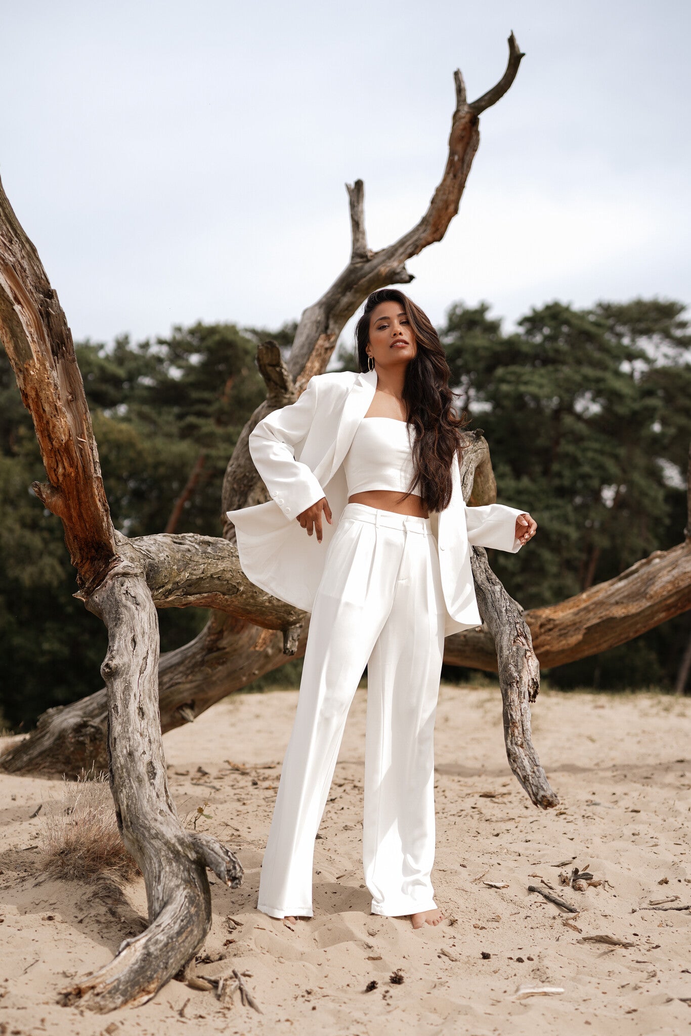 Dames pantalon wit - Laure