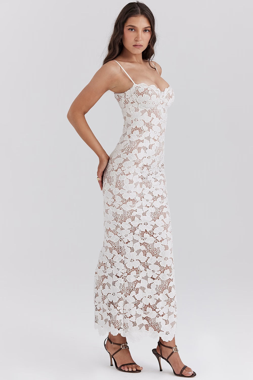 Jinte™ | borduurde bloemenjurk