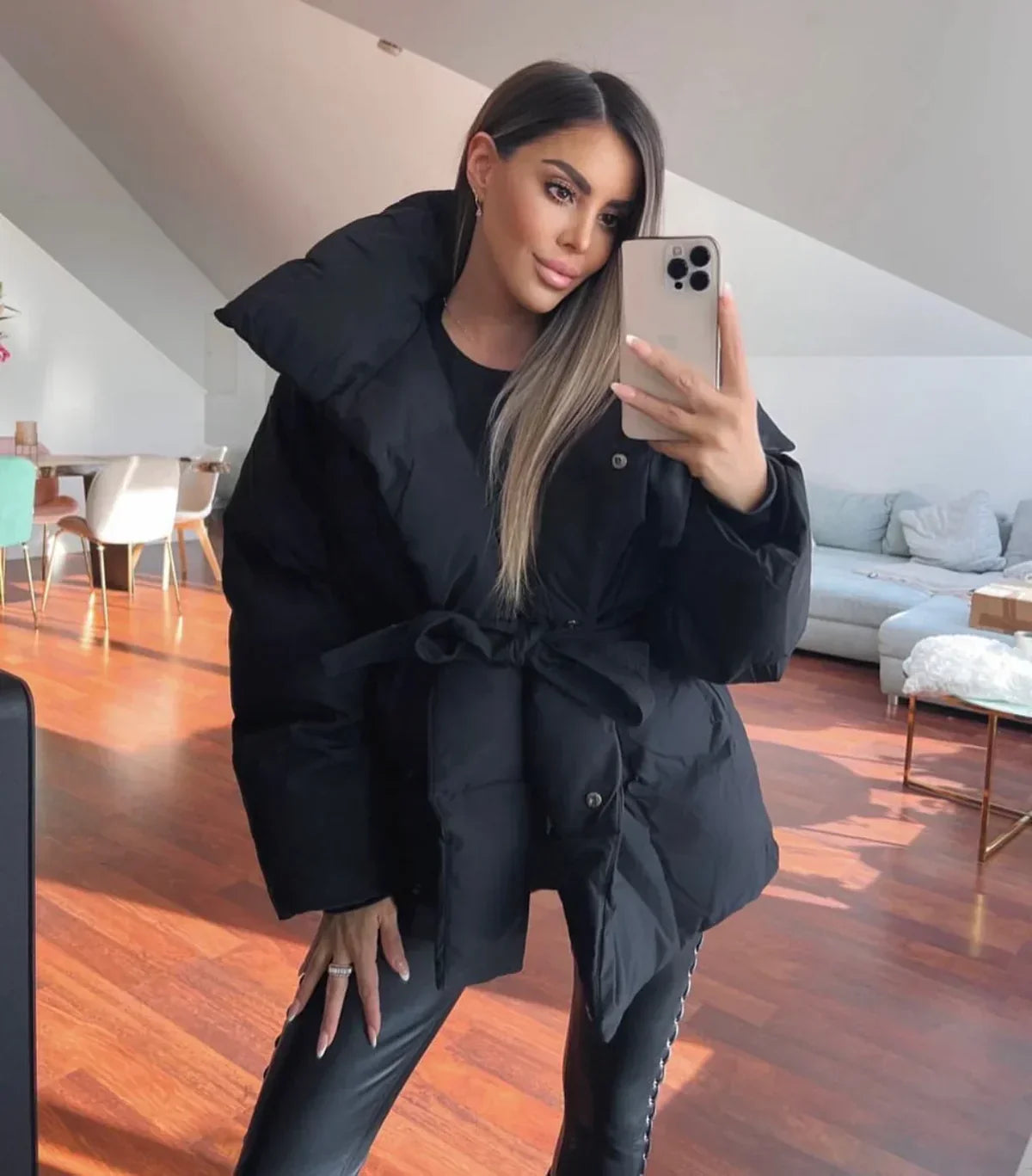 Eva™ | Trendy geknoopte winterjas